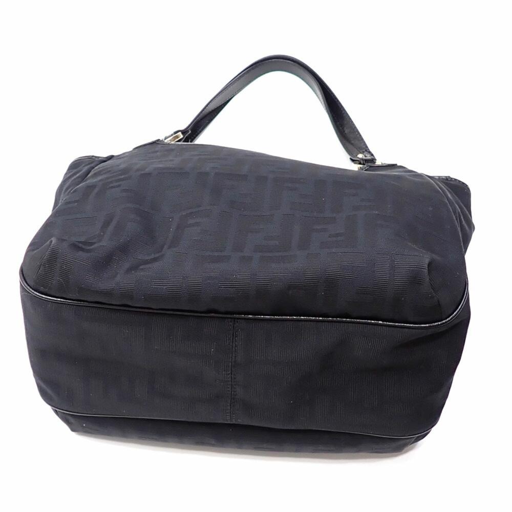 Black Canvas Fendi Shoulder Bag