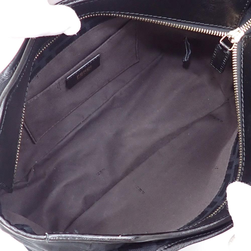 Black Canvas Fendi Shoulder Bag