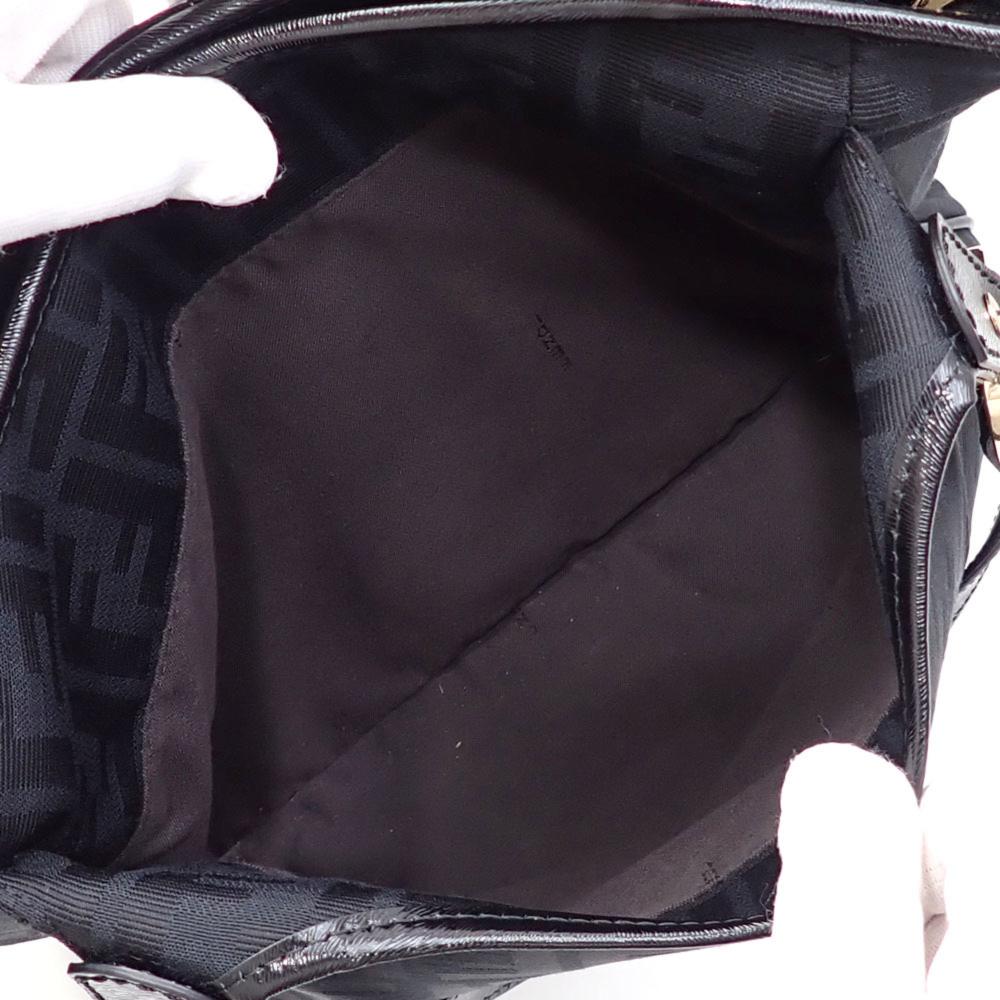 Black Canvas Fendi Shoulder Bag