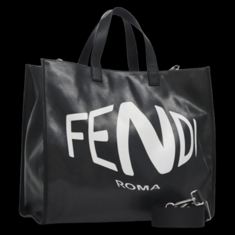 Black Canvas Fendi Tote