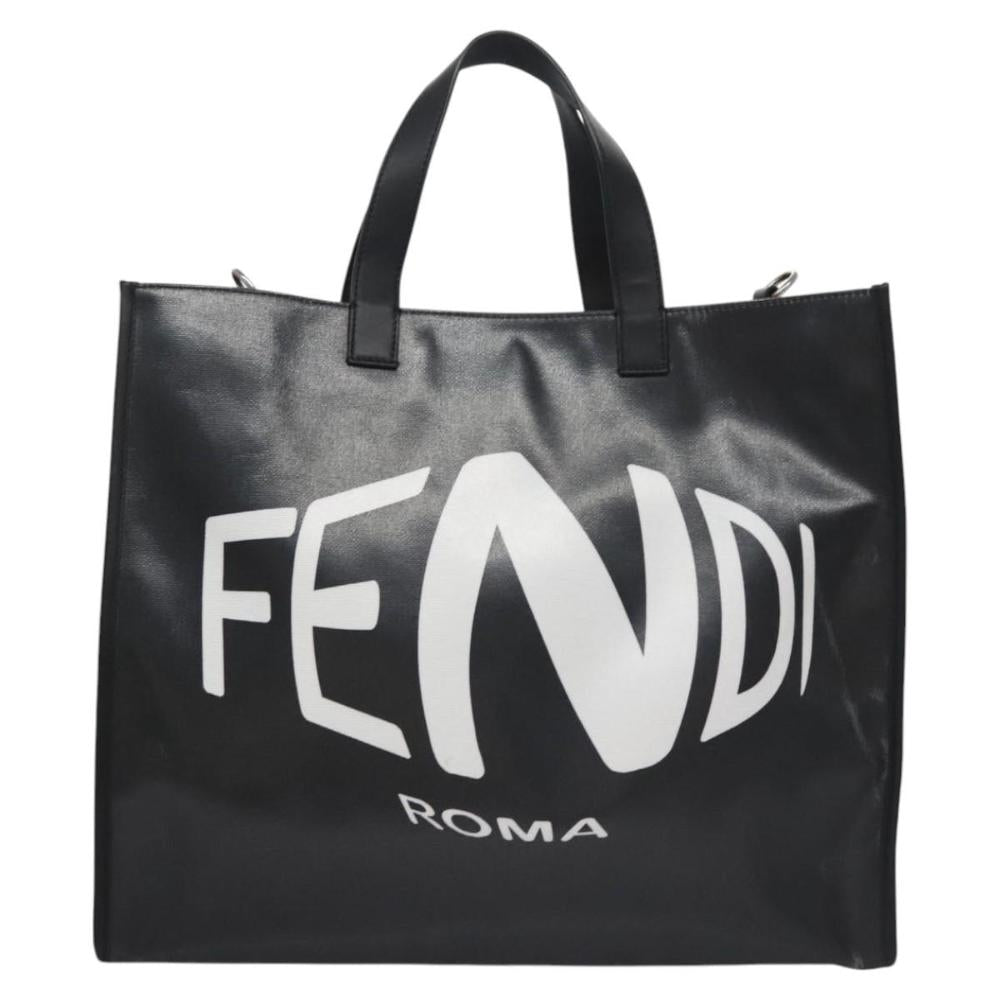 Black Canvas Fendi Tote