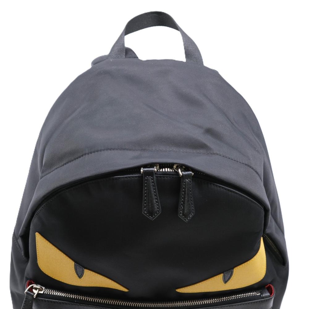 Black Fabric Fendi Backpack