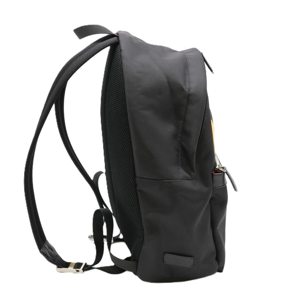 Black Fabric Fendi Backpack