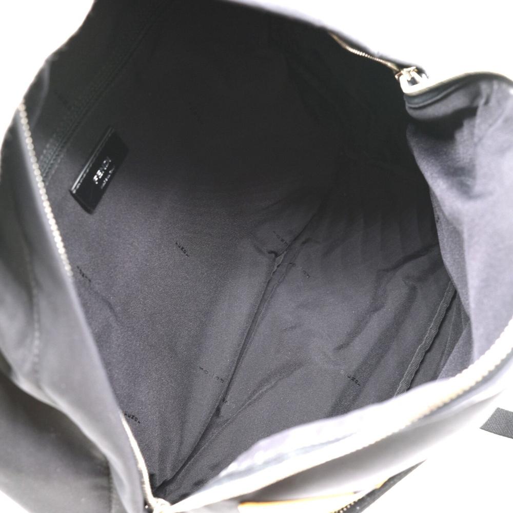 Black Fabric Fendi Backpack