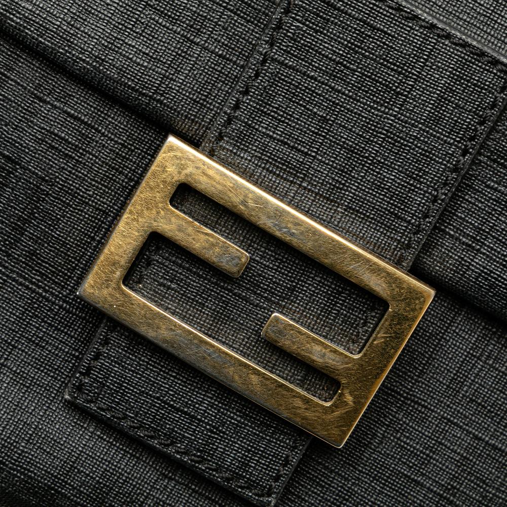 Black Fabric Fendi Crossbody Bag