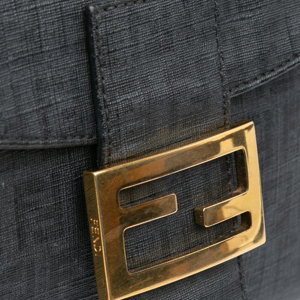 Black Fabric Fendi Shoulder Bag