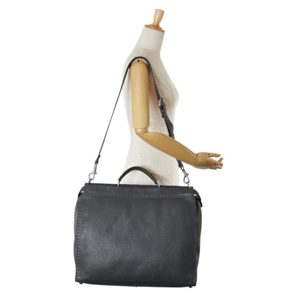 Black Leather Fendi Shoulder Bag