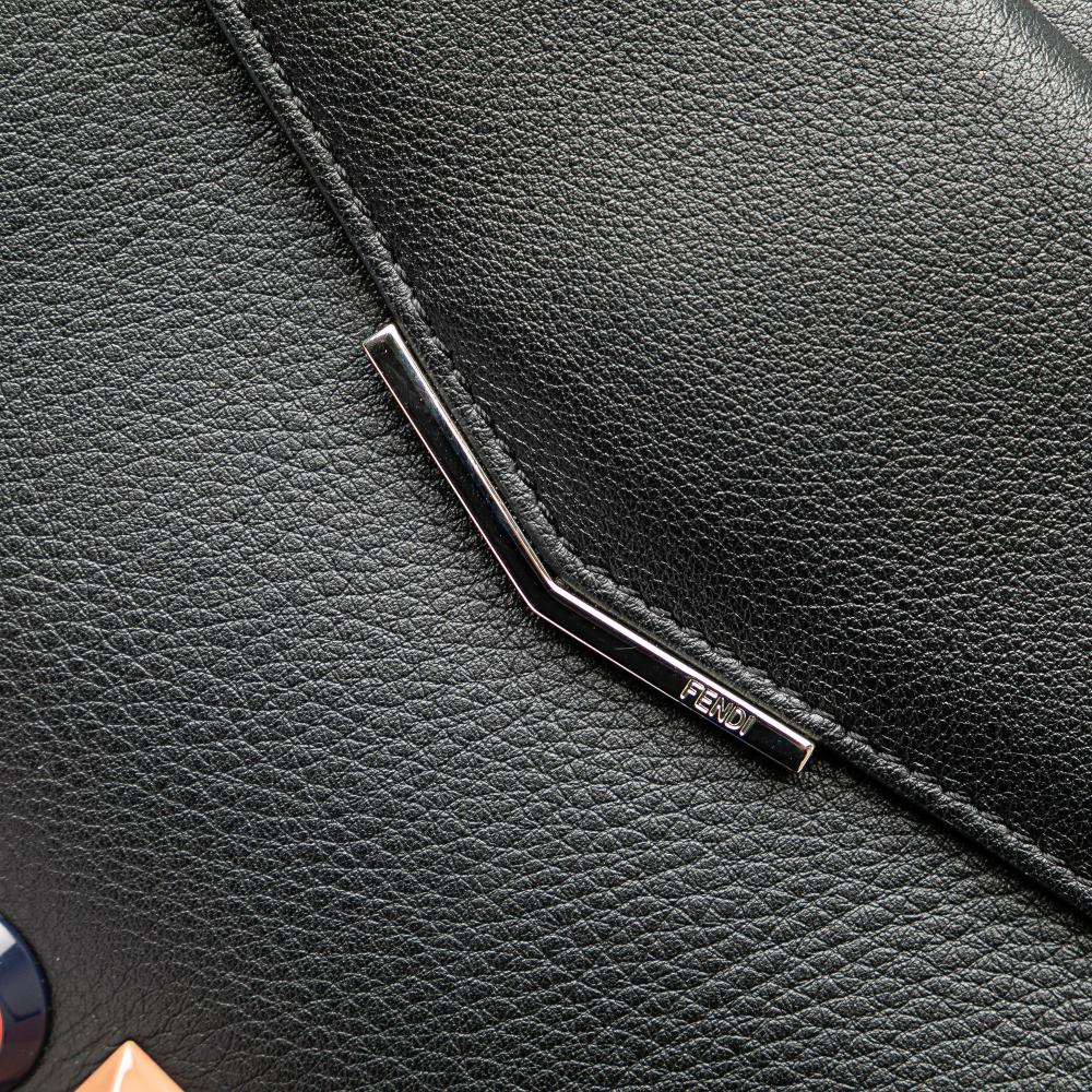 Black Leather Fendi Crossbody Bag