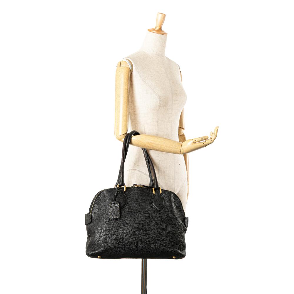 Black Leather Fendi Shoulder Bag