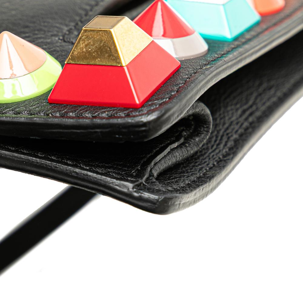 Black Leather Fendi Crossbody Bag