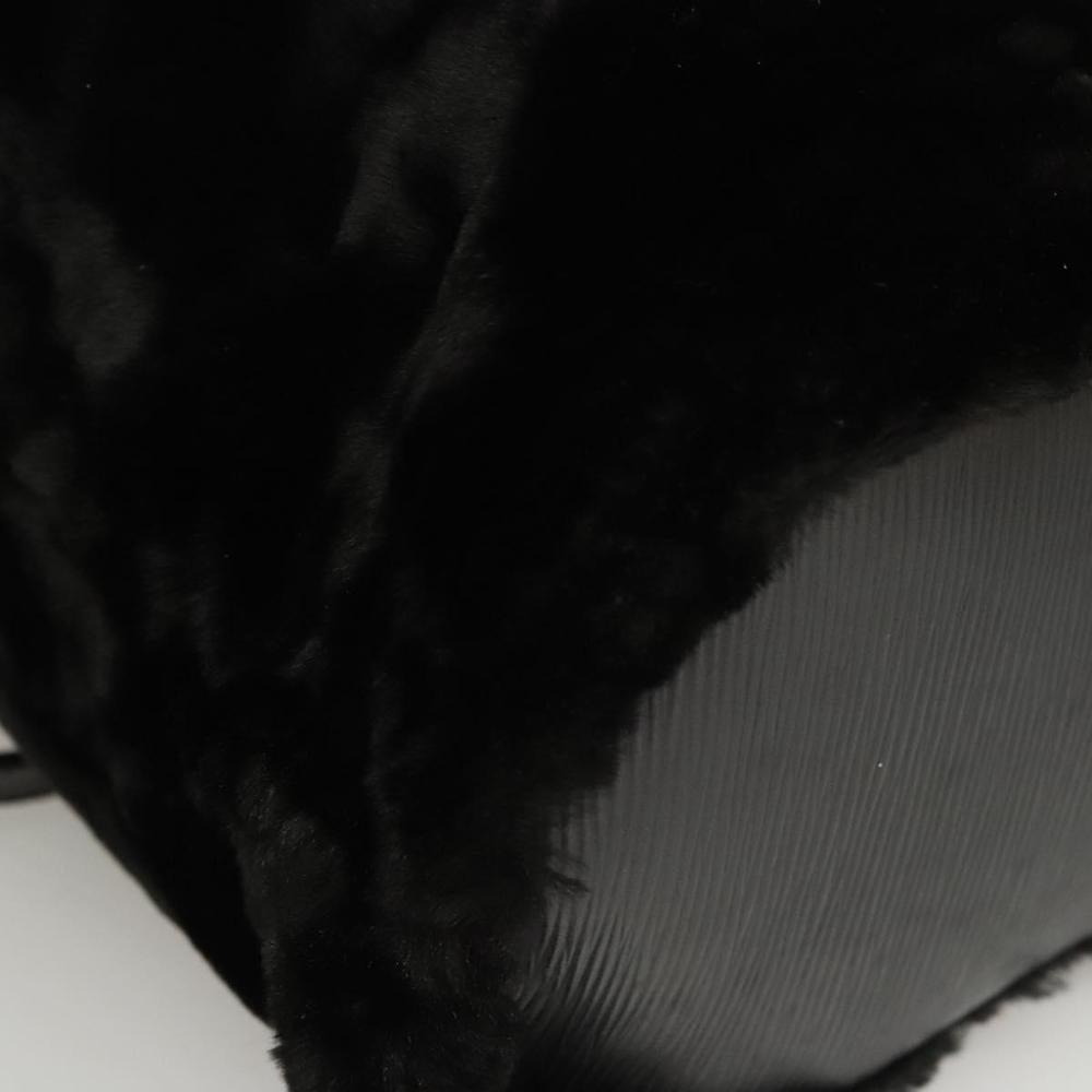 Black Leather Fendi Backpack