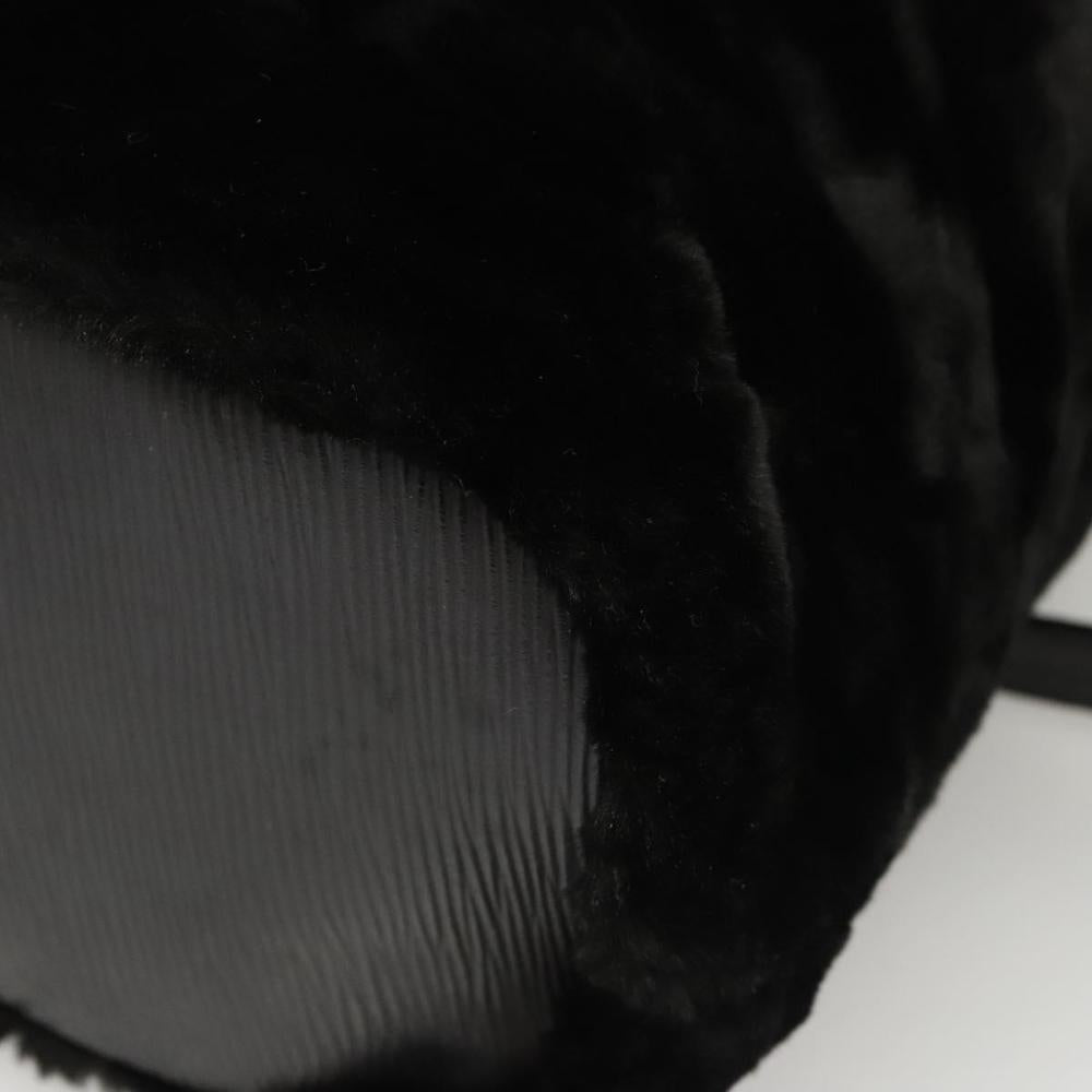 Black Leather Fendi Backpack