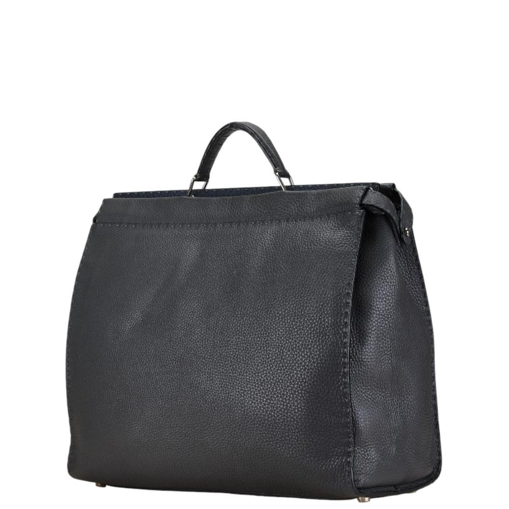 Black Leather Fendi Shoulder Bag