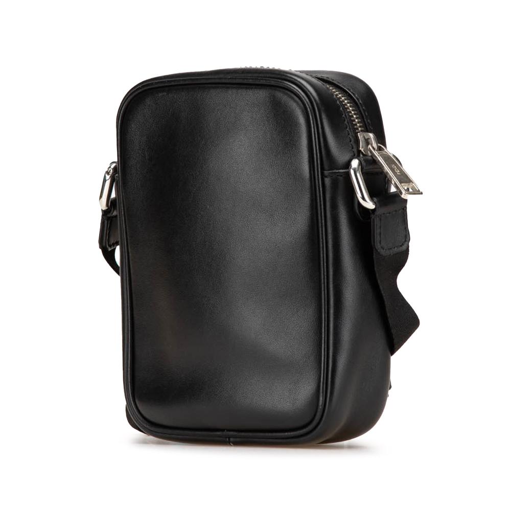 Black Leather Fendi Crossbody Bag