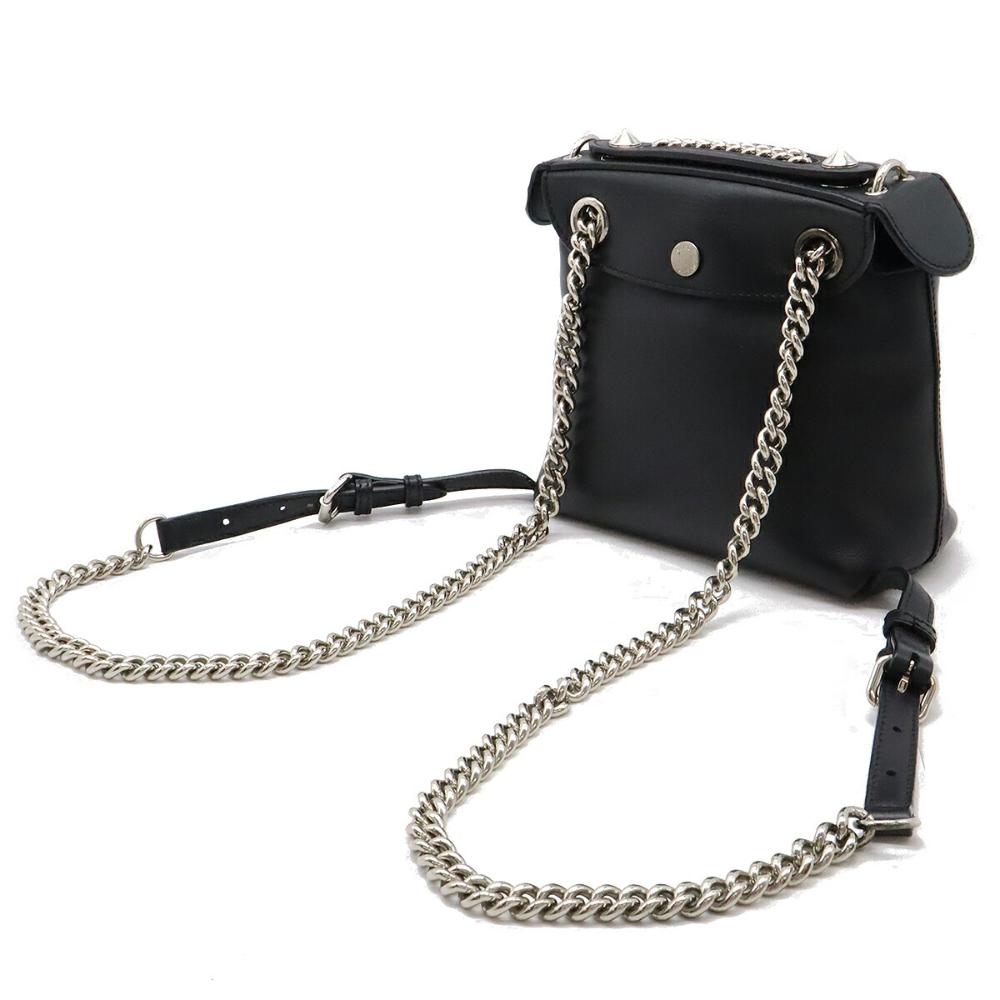 Black Leather Fendi Backpack