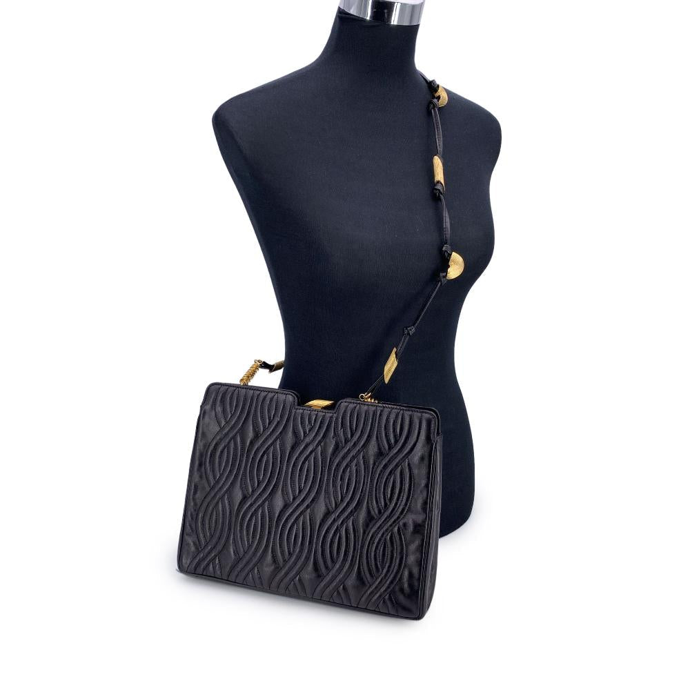 Black Leather Fendi Crossbody Bag