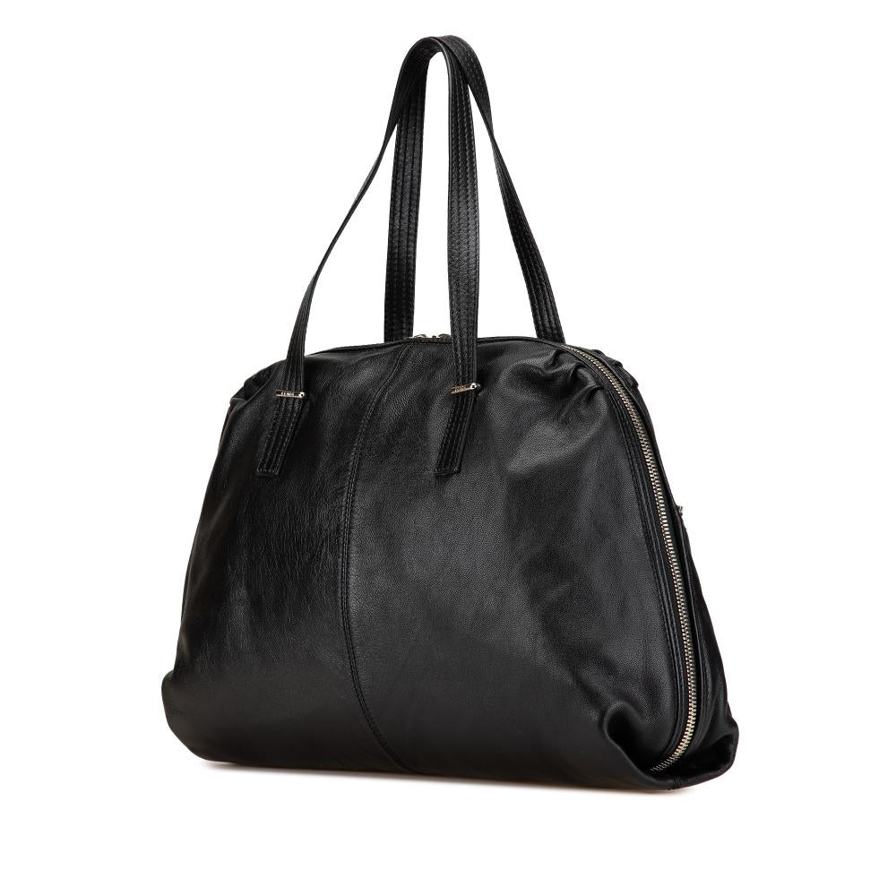 Black Leather Fendi Shoulder Bag