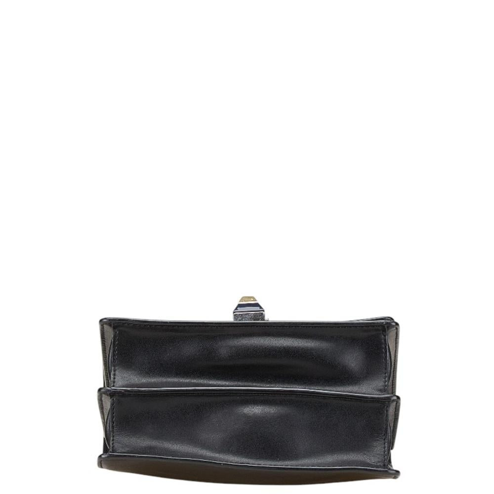 Black Leather Fendi Shoulder Bag