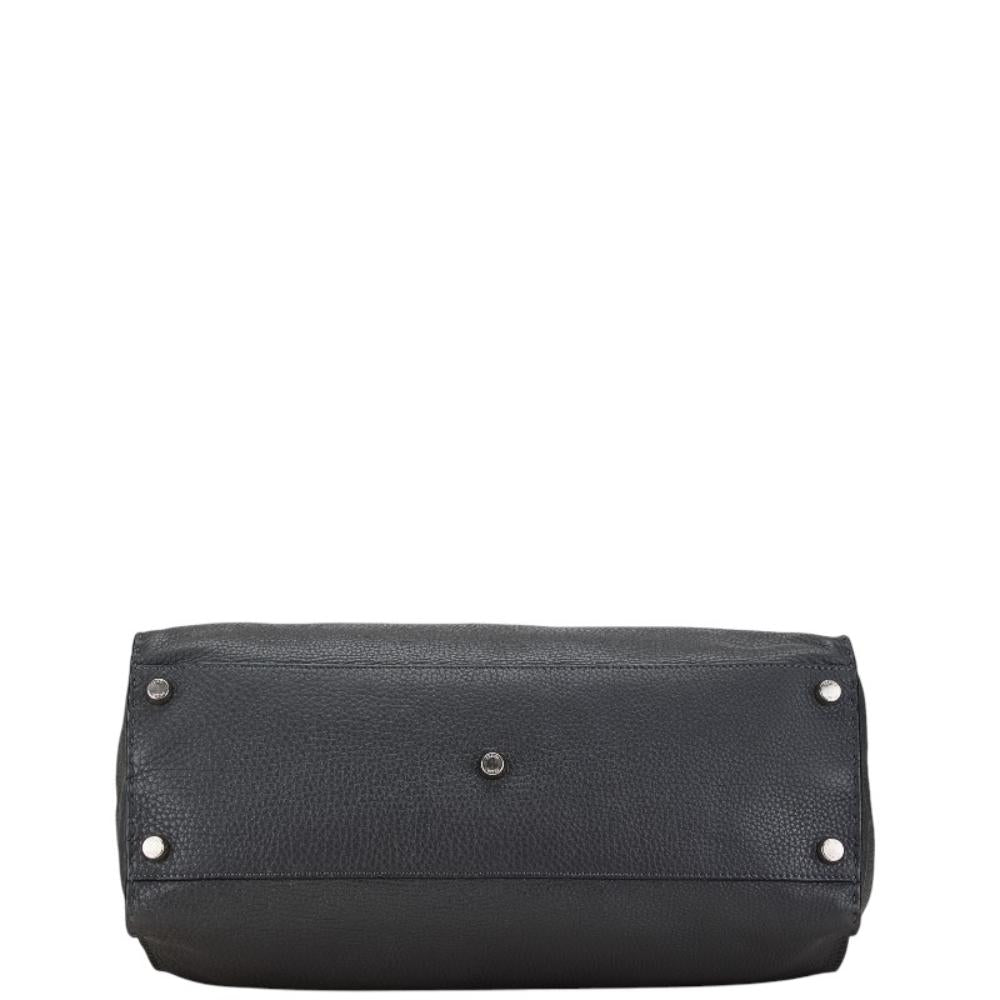 Black Leather Fendi Shoulder Bag