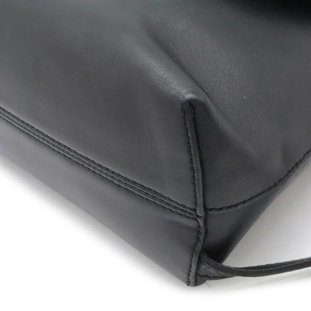 Black Leather Fendi Backpack