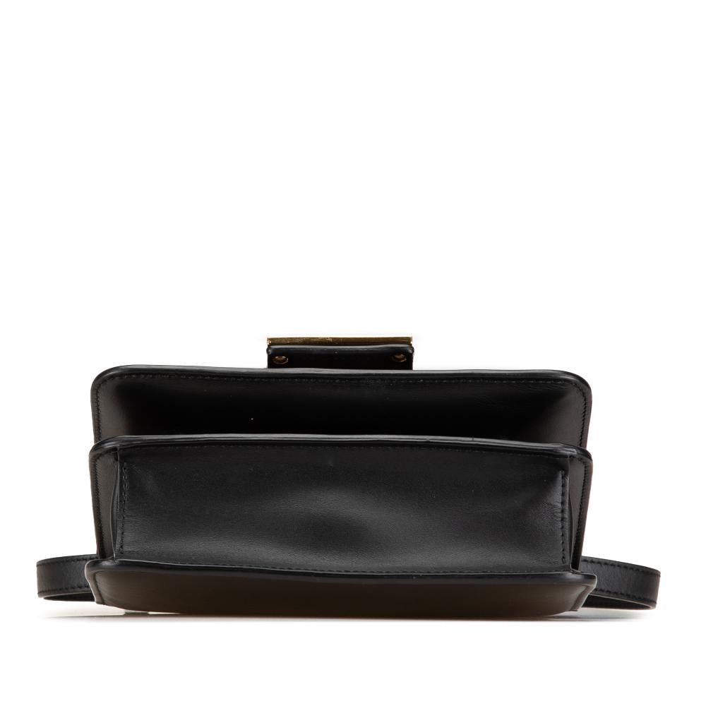 Black Leather Fendi Crossbody Bag