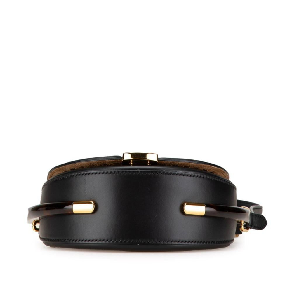 Black Leather Fendi Crossbody Bag
