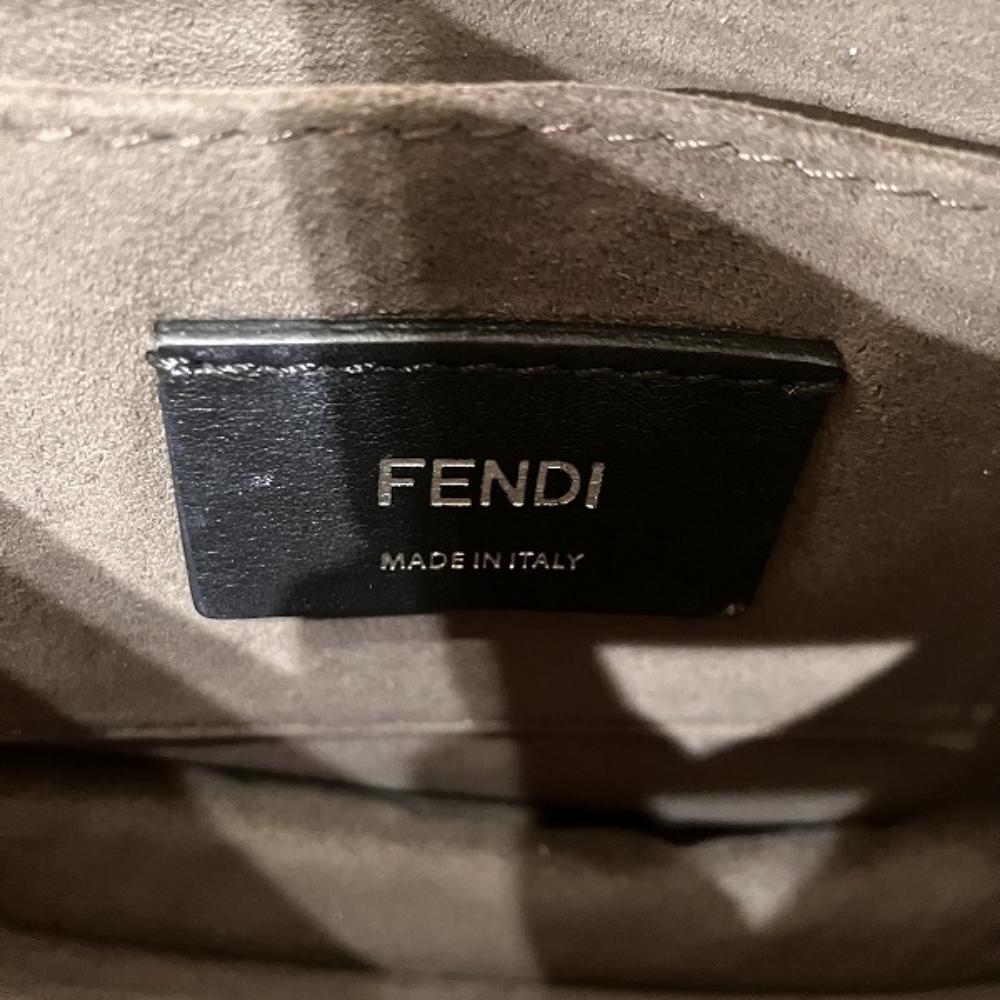 Black Leather Fendi Shoulder Bag