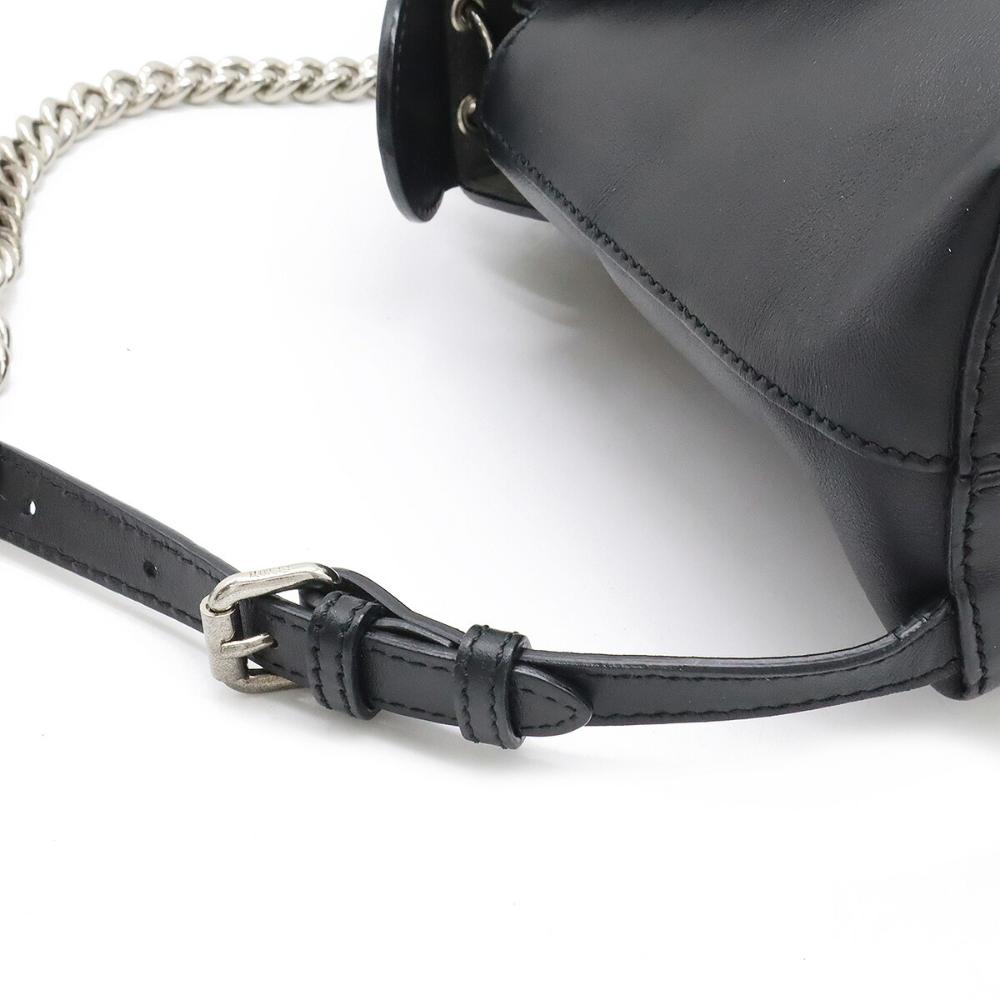 Black Leather Fendi Backpack
