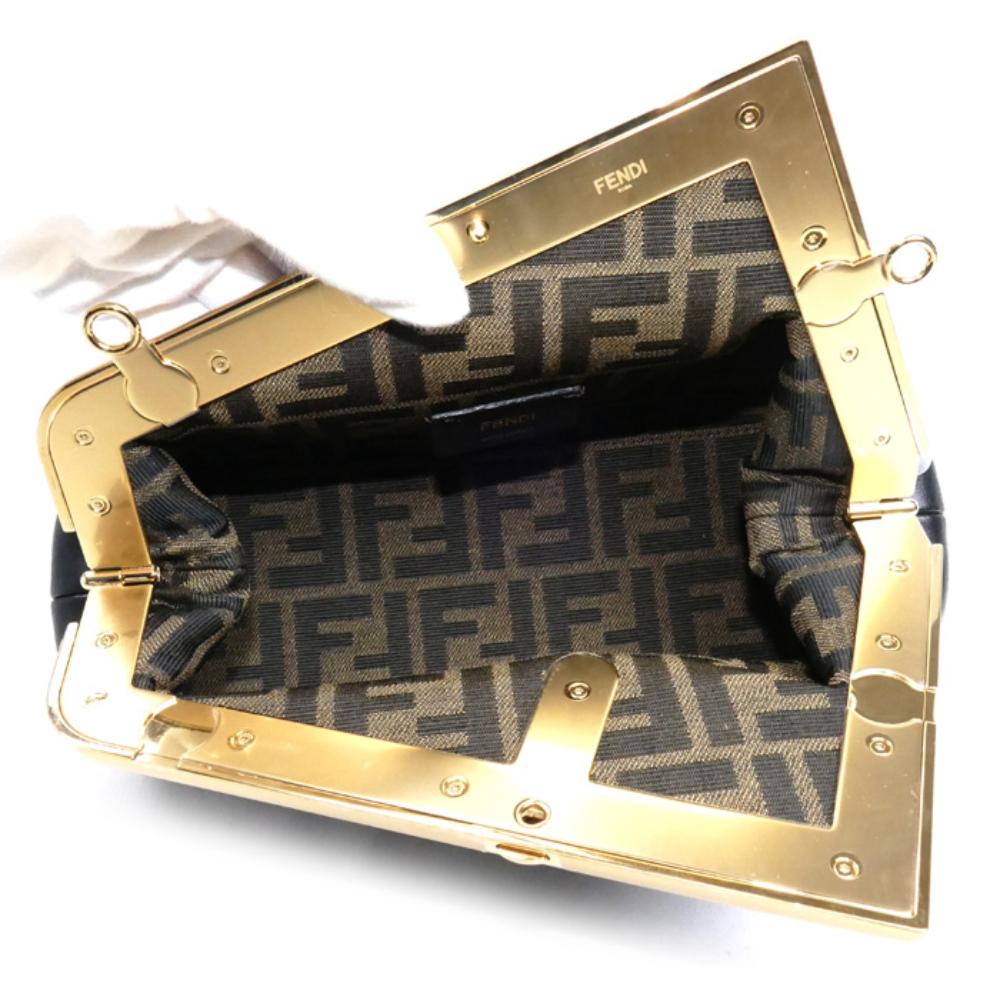 Black Leather Fendi Shoulder Bag