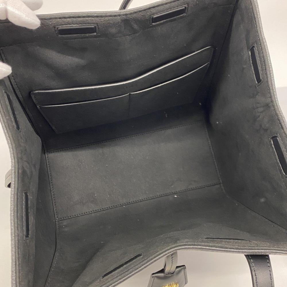 Black Leather Fendi Shoulder Bag