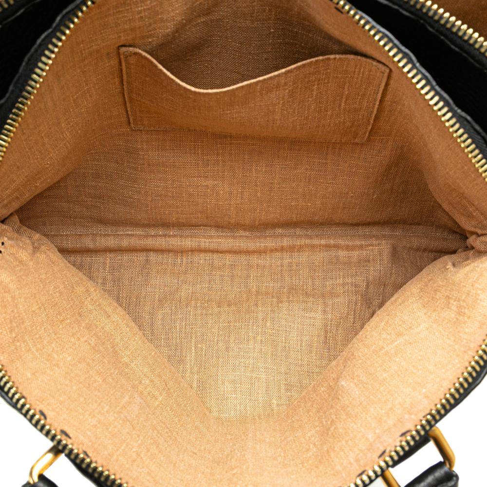 Black Leather Fendi Shoulder Bag