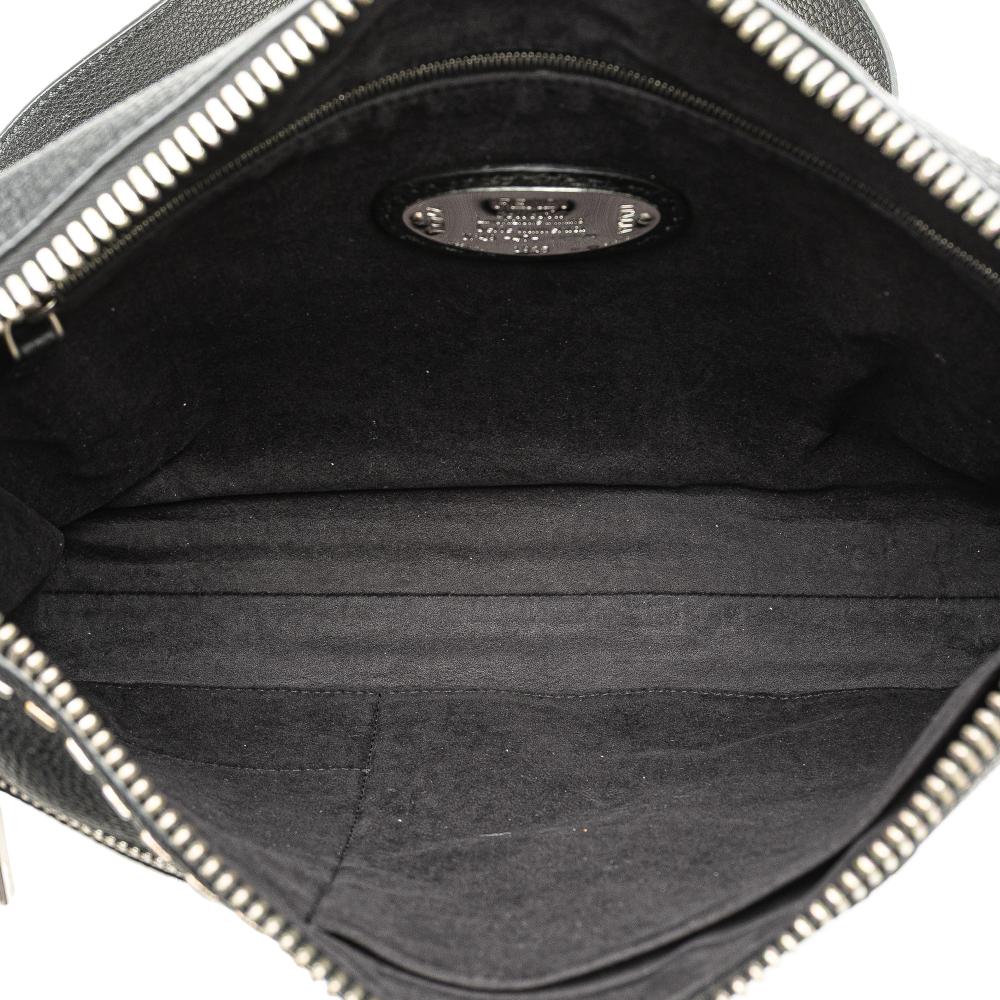 Black Leather Fendi Crossbody Bag