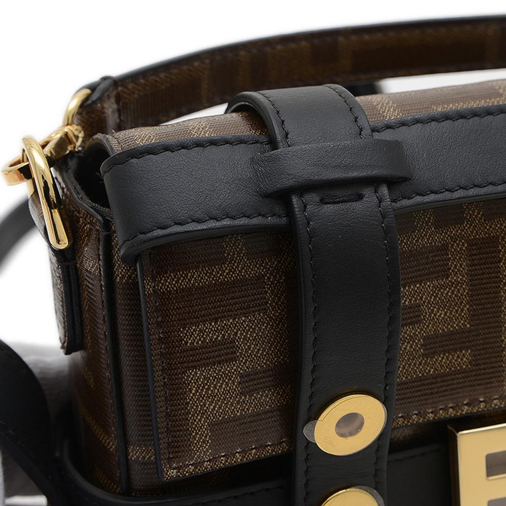 Black Leather Fendi Shoulder Bag
