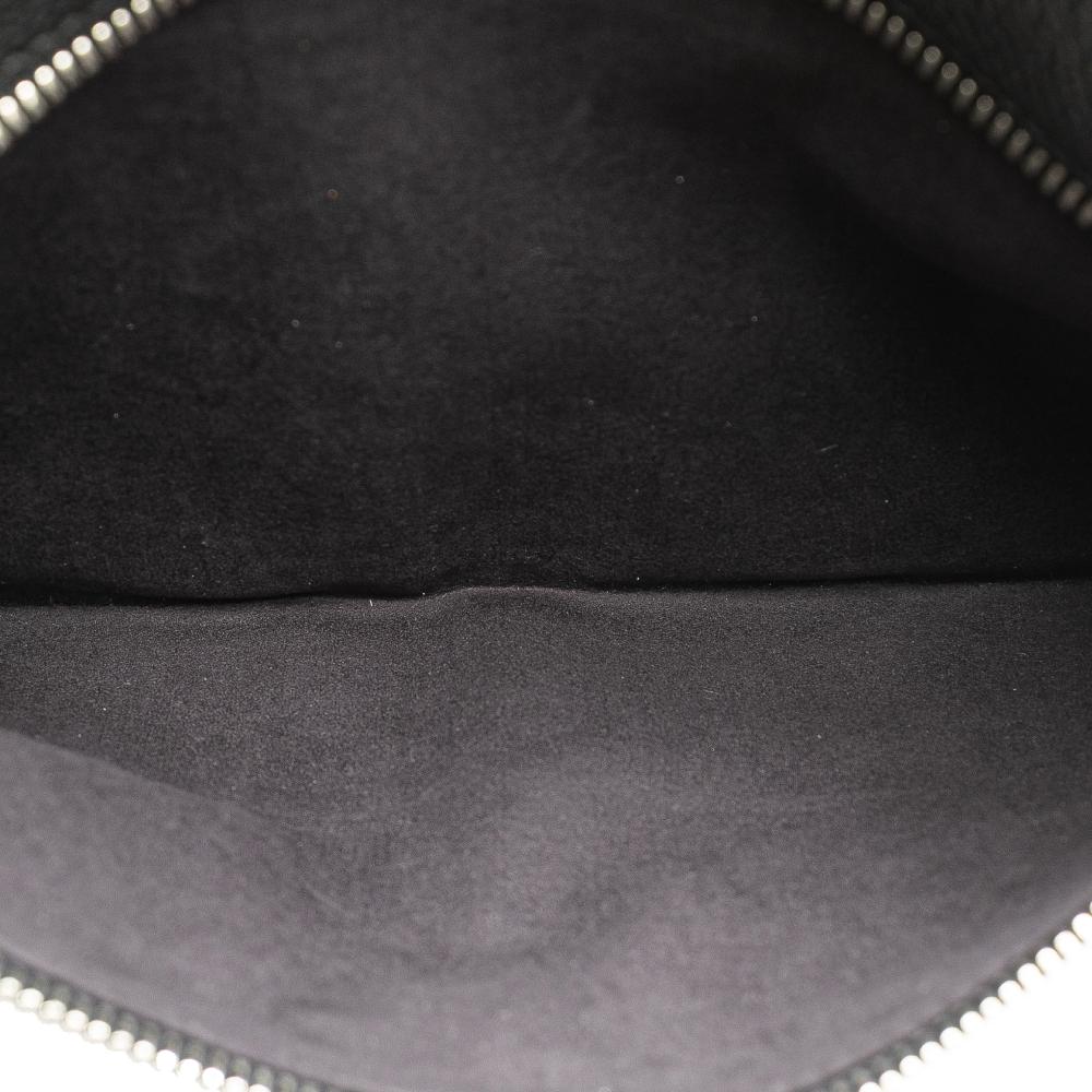 Black Leather Fendi Crossbody Bag