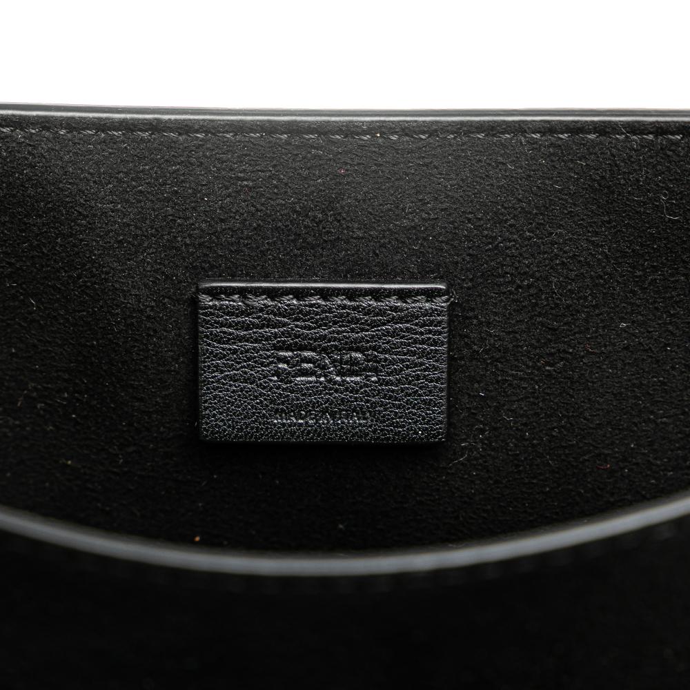Black Leather Fendi Crossbody Bag