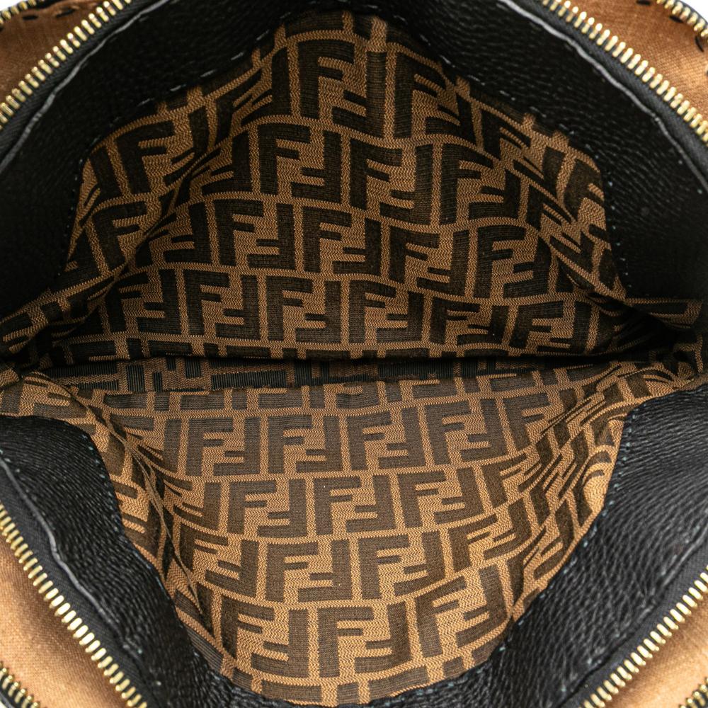 Black Leather Fendi Shoulder Bag