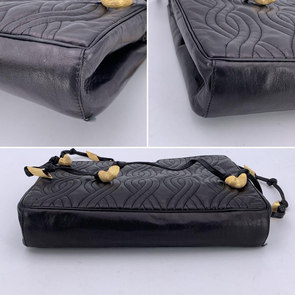 Black Leather Fendi Crossbody Bag