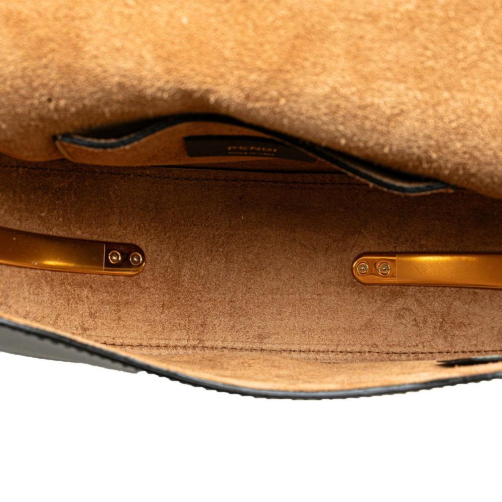 Black Leather Fendi Crossbody Bag