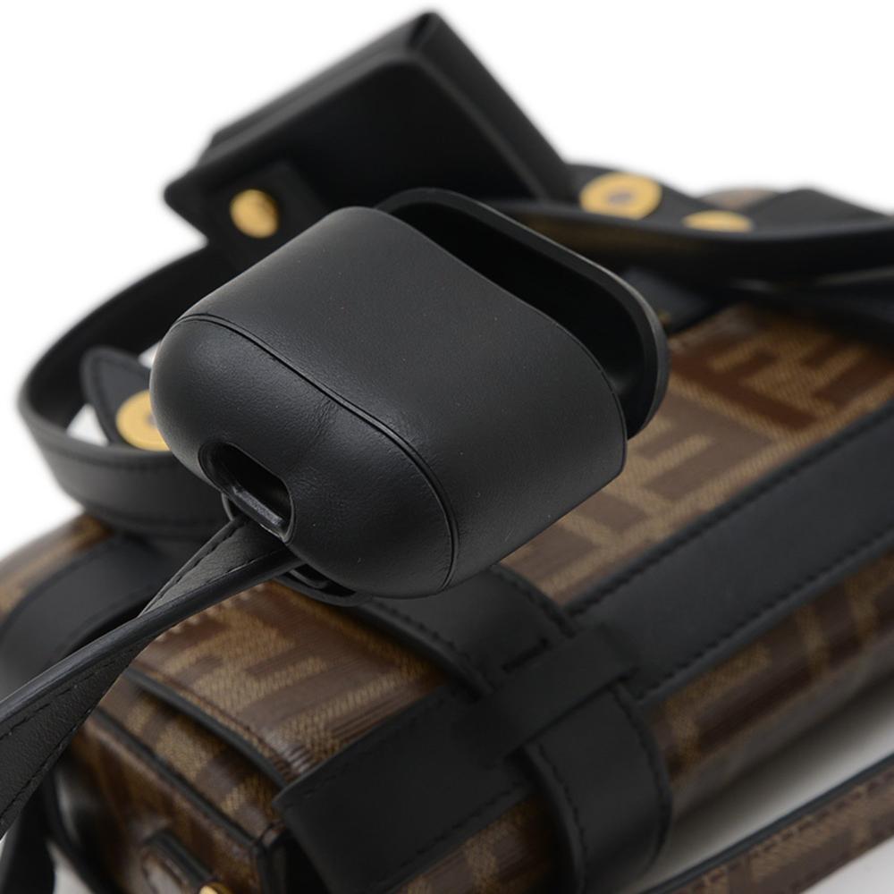 Black Leather Fendi Shoulder Bag