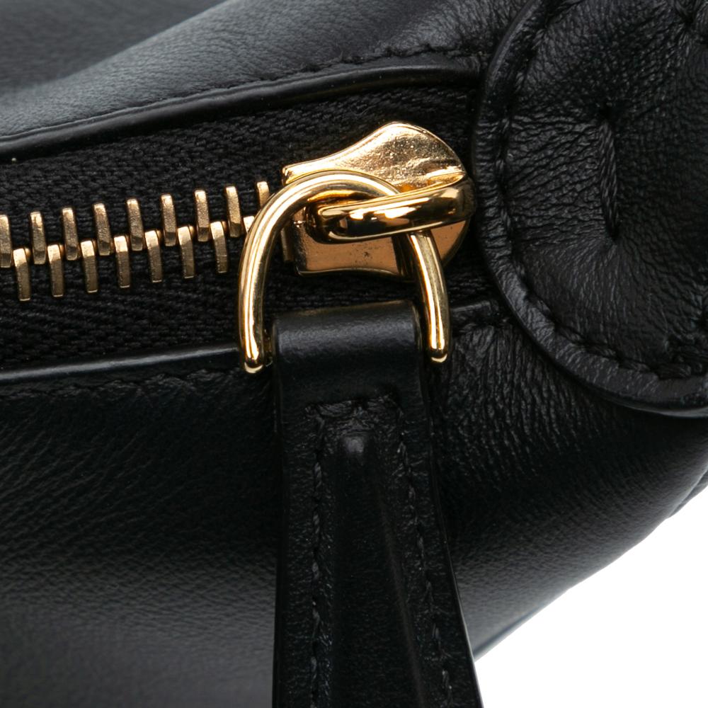 Black Leather Fendi Shoulder Bag