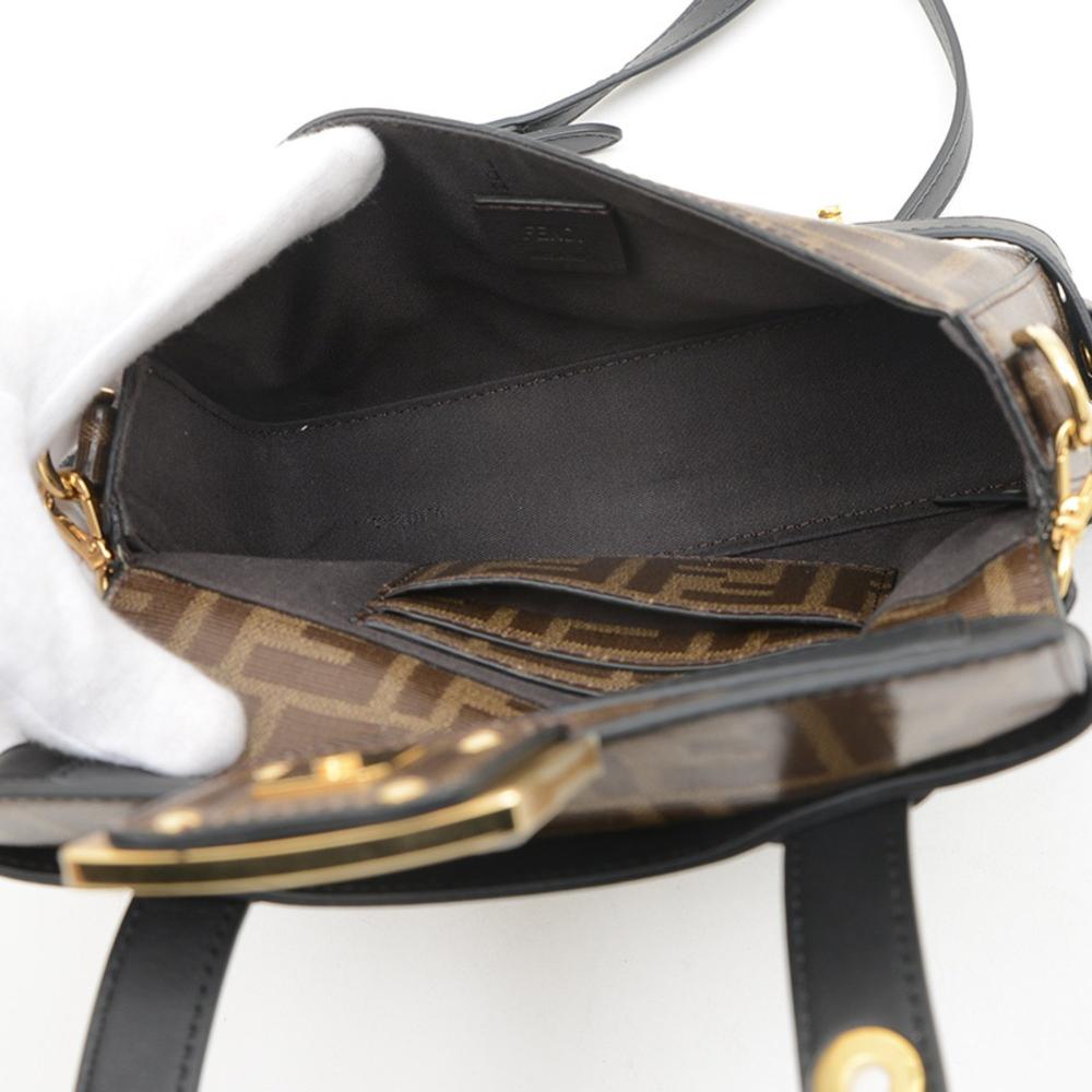 Black Leather Fendi Shoulder Bag