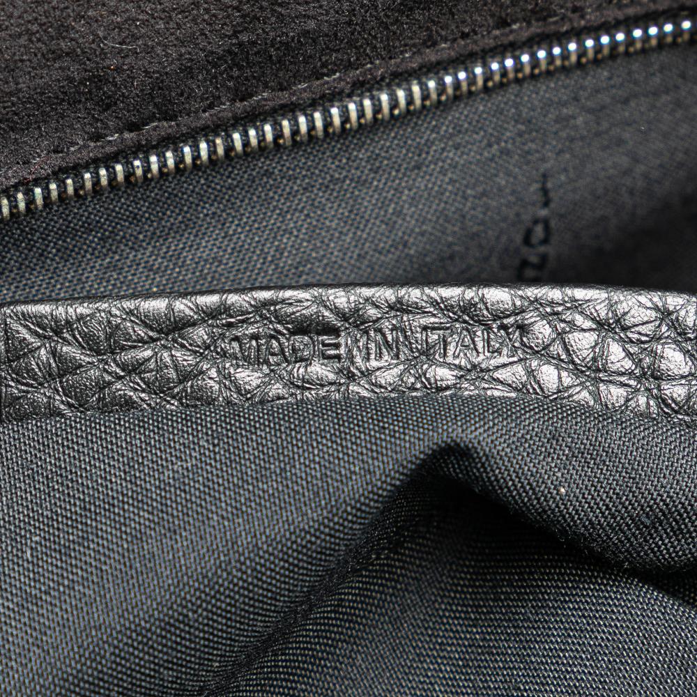Black Leather Fendi Crossbody Bag