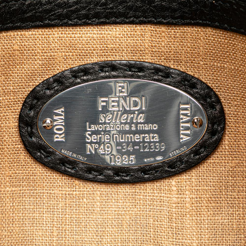 Black Leather Fendi Shoulder Bag