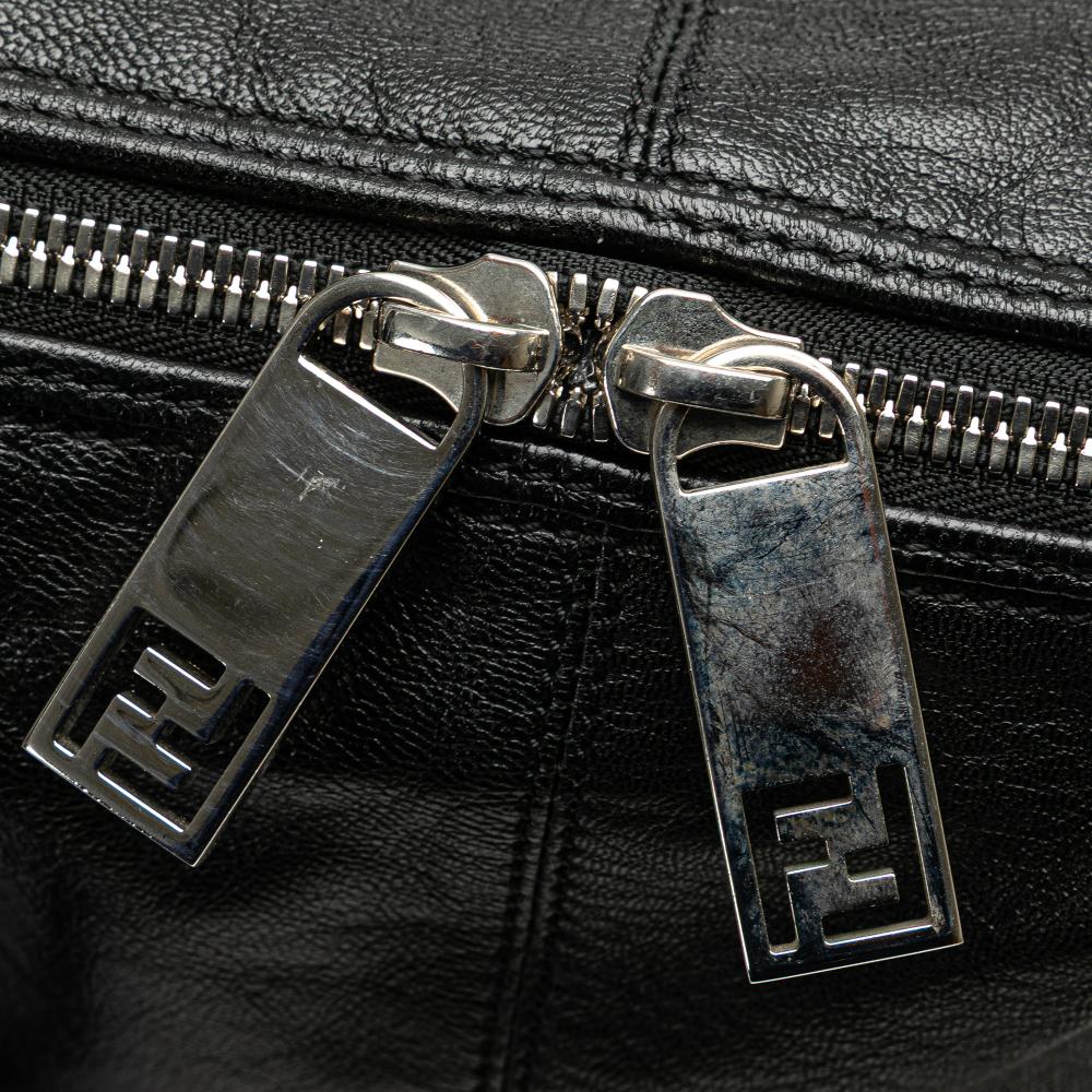 Black Leather Fendi Shoulder Bag