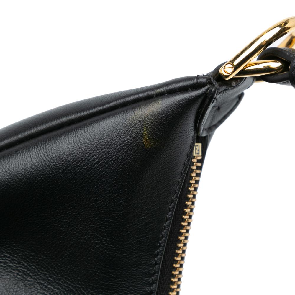 Black Leather Fendi Shoulder Bag