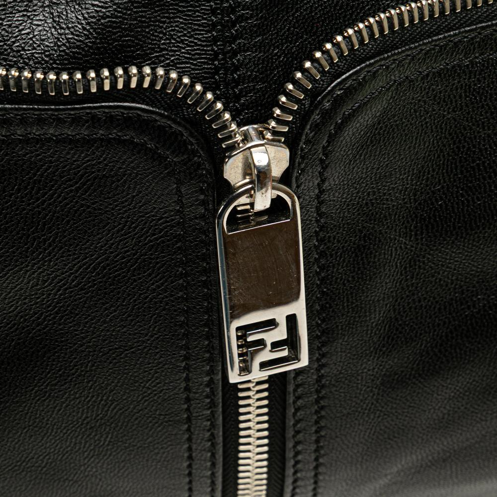 Black Leather Fendi Shoulder Bag