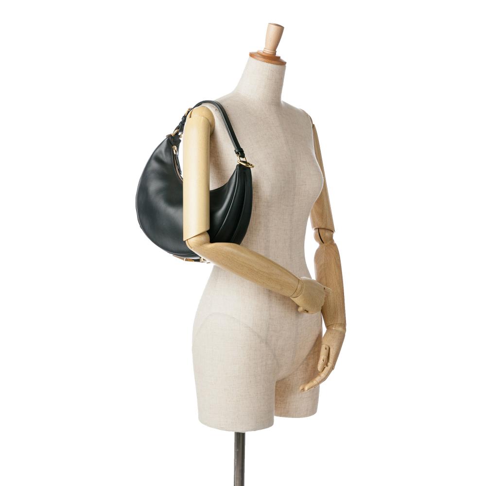 Black Leather Fendi Shoulder Bag