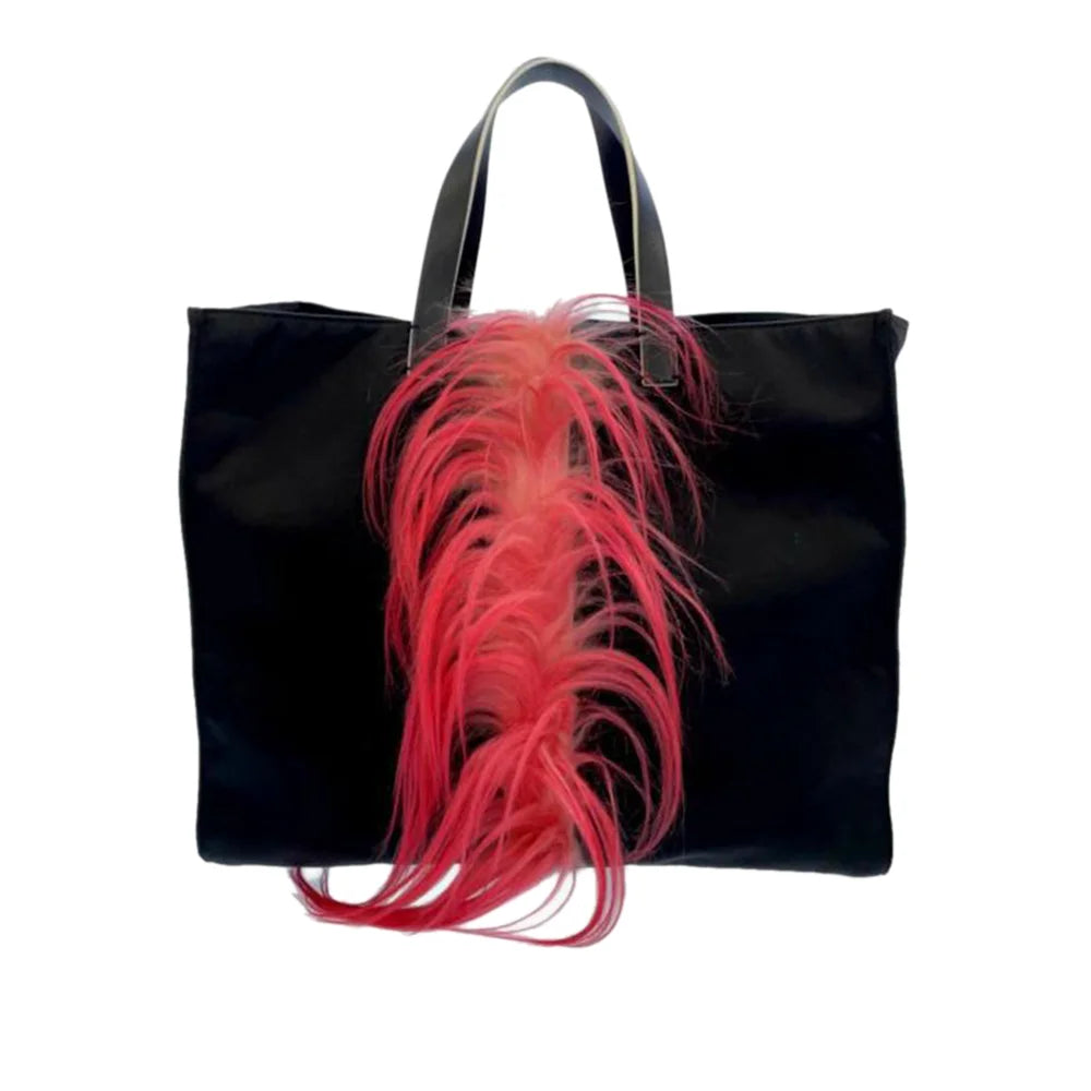 Black Nylon Fendi Tote