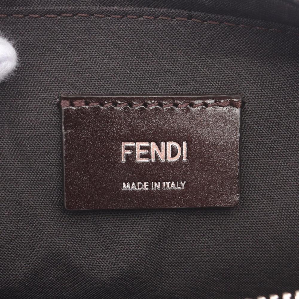 Blue Canvas Fendi Shoulder Bag