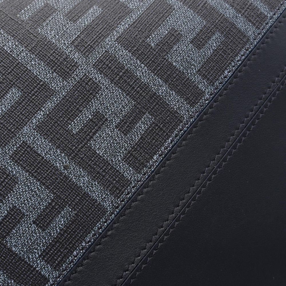 Blue Canvas Fendi Shoulder Bag